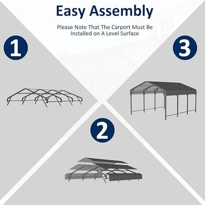 Lumen 12x20 Carport