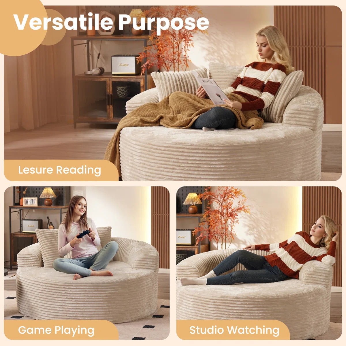 Lumen Round Foam Chair "Nine"