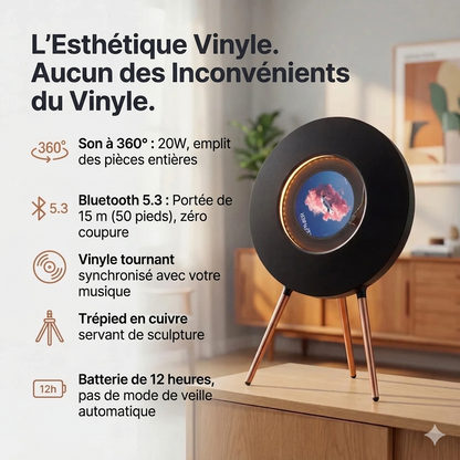 Lumen R1 Retro Vinyl Bluetooth Speaker