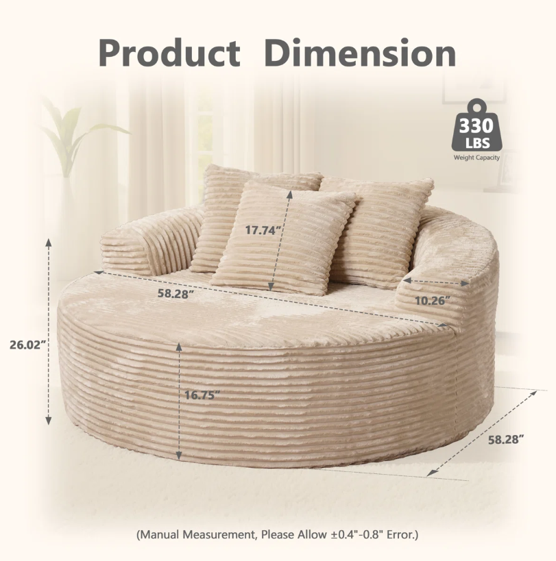 Lumen Round Foam Chair "Nine"