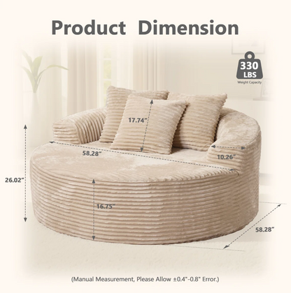 Lumen Round Foam Chair "Nine"